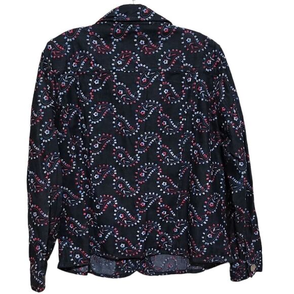 Coldwater Women's Creek Blue Denim Embroidered Shirt Sz Petite Large - Picture 5 of 6